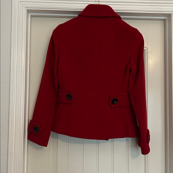 Talbots Red Wool blend Double-breasted coat. Size 8 - Picture 9 of 9
